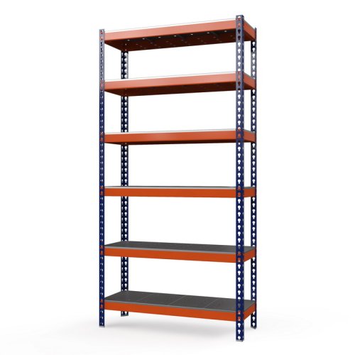 Торговый стеллаж Профи-Т 3000x1240x500 мм. Ярусы: оцинк. мет. перф. усил. 6 шт. (Т-130/1 P/6/У)