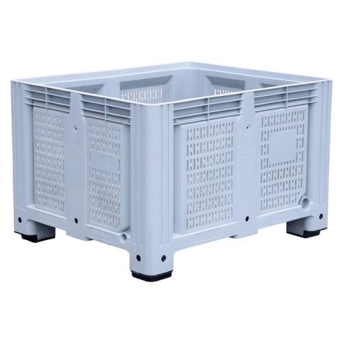 Контейнер п/э 1200х1000х770 (перфорированный, на ножках) IR-Box 1210 P серый