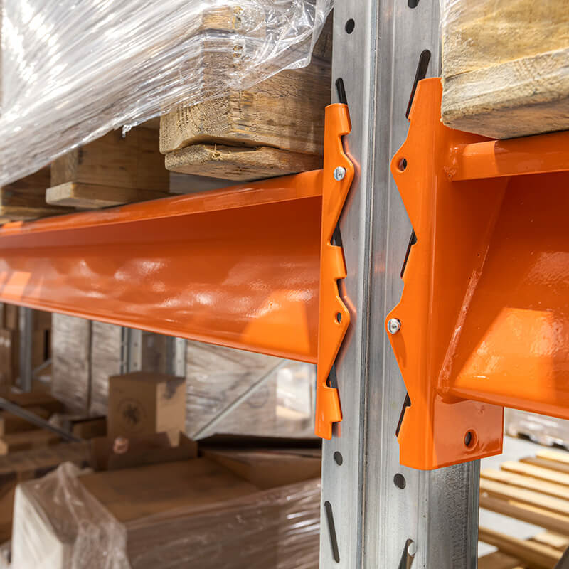Секция приставная стеллажа металлического паллетного 4500х1800х1100 мм (85.1.5). Ярусы: пол+3 – изображение №4