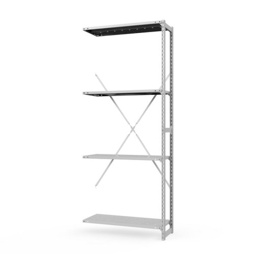 Секция приставная стеллажа металлического ГТС Универсал, 2000x1000x600 мм. Полки: метал. перф.  4 шт. (ТСУп 20100641) Секция приставная стеллажа металлического ГТС Универсал, 2000x1000x600 мм. Полки: метал. перф.  4 шт. (ТСУп 20100641)