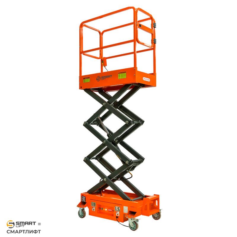 Подъемник ножничный несамоходный SJY-0.3-3.9 (220В, 300 кг, 3,9 м) СМАРТЛИФТ (SMARTLIFT) / СМАРТ (SMART) – изображение №5