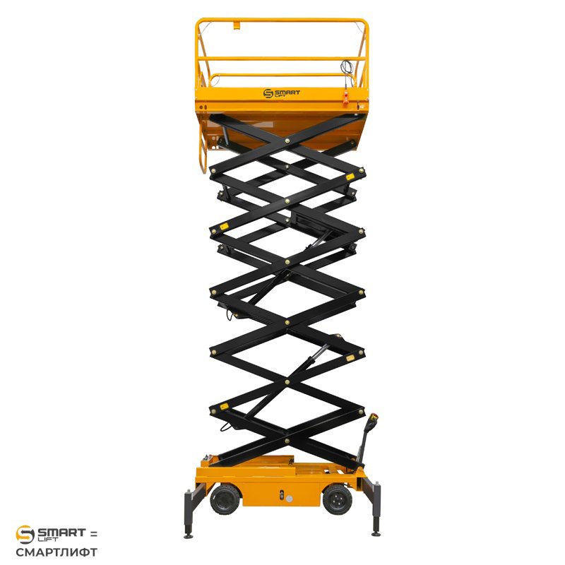 Подъемник ножничный самоходный SJY-0.3-13A (300 кг, 12,8 м) СМАРТЛИФТ (SMARTLIFT) / СМАРТ (SMART) – изображение №5