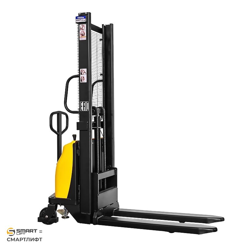 Штабелер с электроподъемом BDA 1516 (1500 кг; 1,6 м; 12В / 120Ач) SMARTLIFT (SMART)