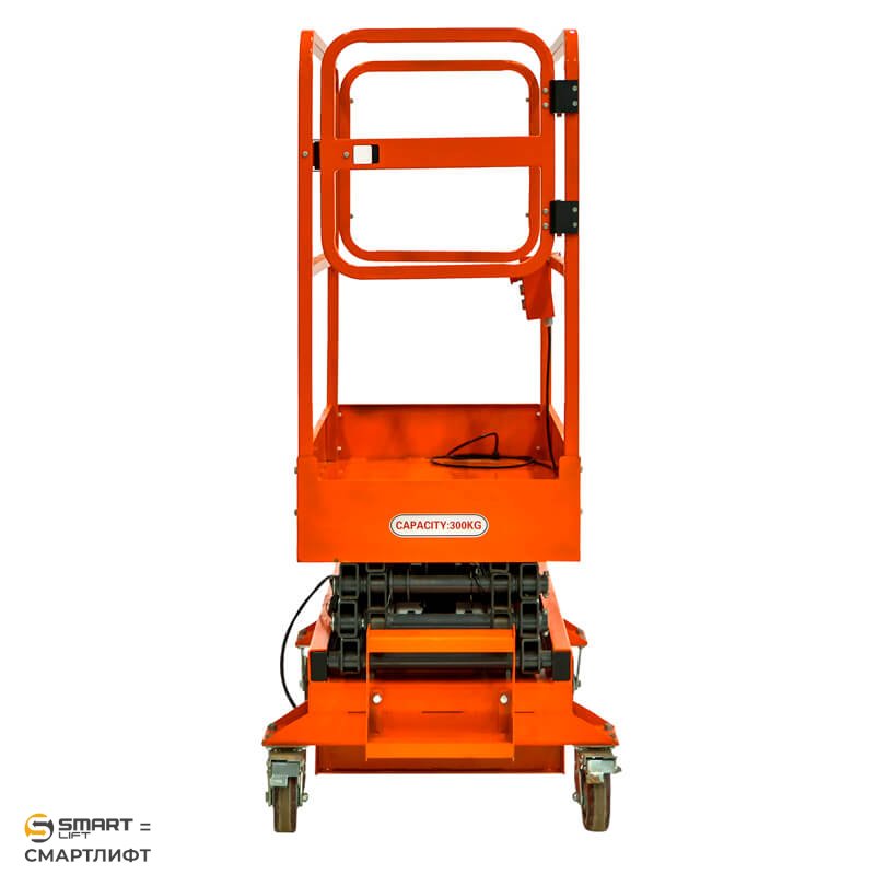 Подъемник ножничный несамоходный SJY-0.3-3 (AC&DC; 300 кг; 3 м) СМАРТЛИФТ (SMARTLIFT) / СМАРТ (SMART) – изображение №9