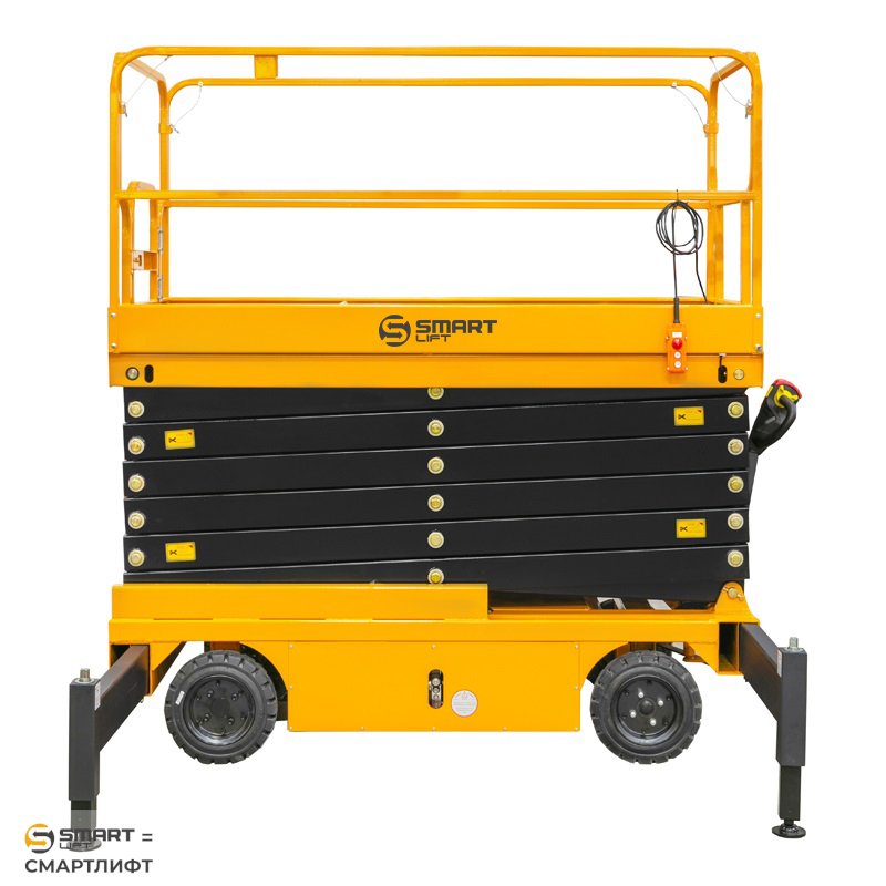 Подъемник ножничный самоходный SJY-0.3-13A (300 кг, 12,8 м) СМАРТЛИФТ (SMARTLIFT) / СМАРТ (SMART) – изображение №3