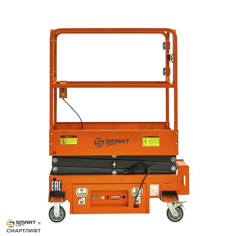 Подъемник ножничный несамоходный SJY-0.3-3 (220В, 300 кг, 3 м) СМАРТЛИФТ (SMARTLIFT) / СМАРТ (SMART)