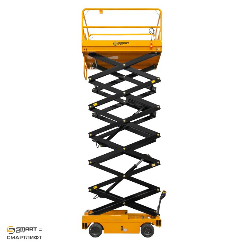 Подъемник ножничный самоходный SJY-0.3-13A (300 кг, 12,8 м) СМАРТЛИФТ (SMARTLIFT) / СМАРТ (SMART) – изображение №8