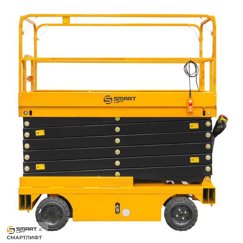 Подъемник ножничный самоходный SJY-0.3-13A (300 кг, 12,8 м) СМАРТЛИФТ (SMARTLIFT) / СМАРТ (SMART) – изображение №6
