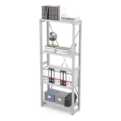 Стеллаж металлический ГТС Универсал, 2000x700x500 мм. Полки: метал. перф. усил. 4 шт. (ТСУ 200705412)