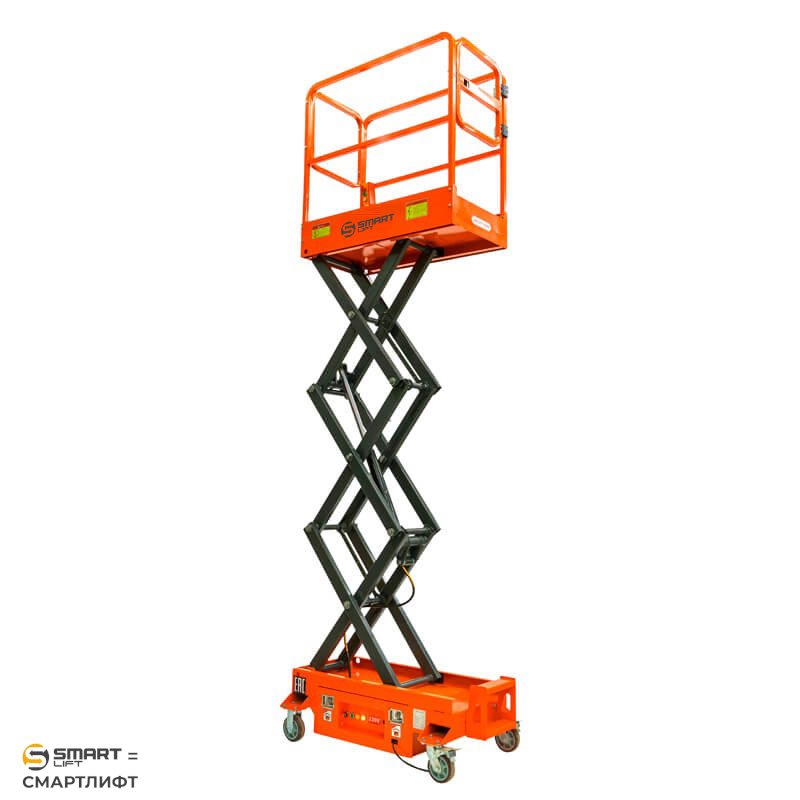 Подъемник ножничный несамоходный SJY-0.3-3 (220В, 300 кг, 3 м) СМАРТЛИФТ (SMARTLIFT) / СМАРТ (SMART) – изображение №6
